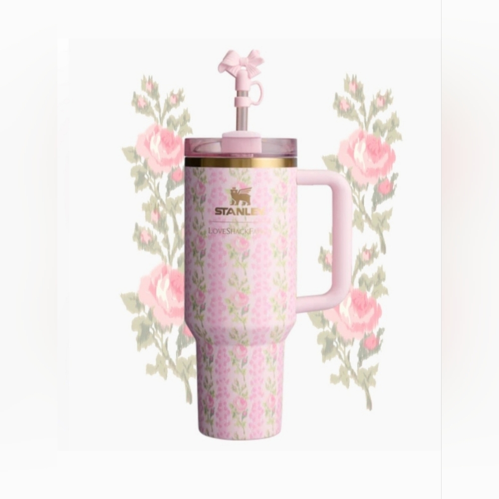 Stanley x LoveShackFancy 40oz Quencher Blooming Heirloom